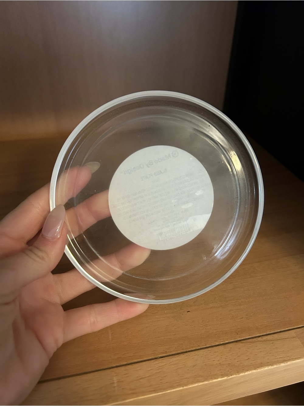 Clear Glass Saucer